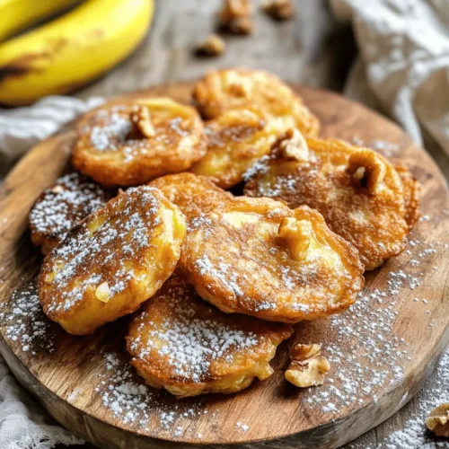 To create delicious Skillet Banana Fritters, proper preparation of your ingredients is essential. Start with ripe bananas; they should be speckled with brown spots, indicating they are sweet and soft. Peel the bananas and place them in a mixing bowl. Using a fork, mash them until smooth but still slightly chunky; this texture adds to the delightful mouthfeel of the fritters.