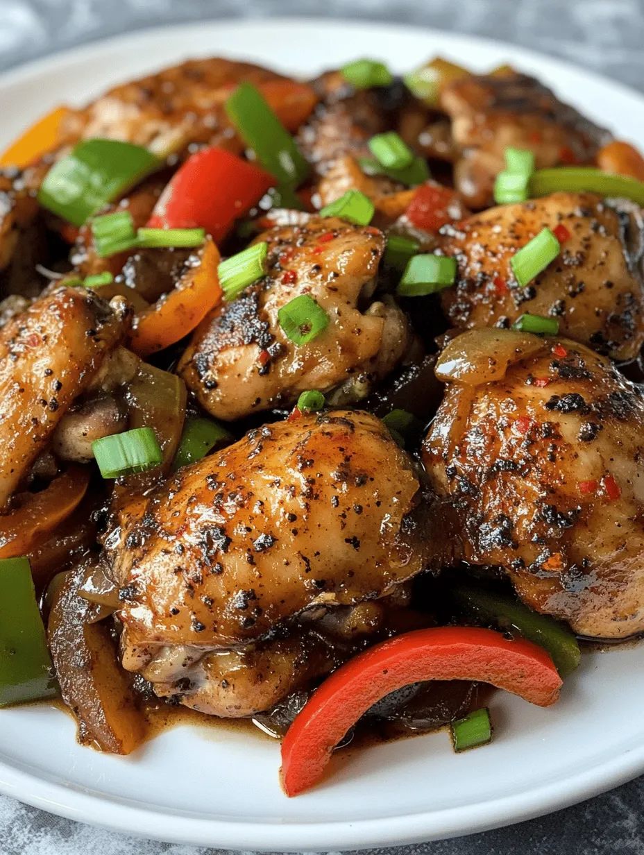 Welcome to the world of culinary delights where spices reign supreme! Today, we are diving into the delectable recipe for Spicy Black Pepper Chicken Delight, a dish that tantalizes the taste buds with its bold flavors and vibrant colors. This dish has its roots in Asian cuisine, where stir-frying is celebrated for its ability to preserve the freshness of ingredients while creating a satisfying and quick meal. Hailing primarily from Chinese cooking, the combination of black pepper and chicken has made its way into various kitchens around the globe, adapting to different palates while retaining its core essence.