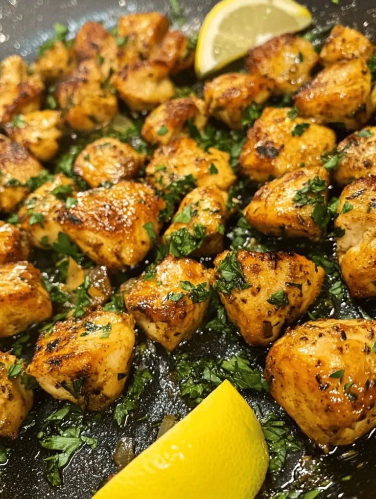 To create the perfect Garlic Butter Chicken Bites, you need to pay attention to the quality of your ingredients. Each component plays a vital role in the overall flavor and nutritional value of the dish.
