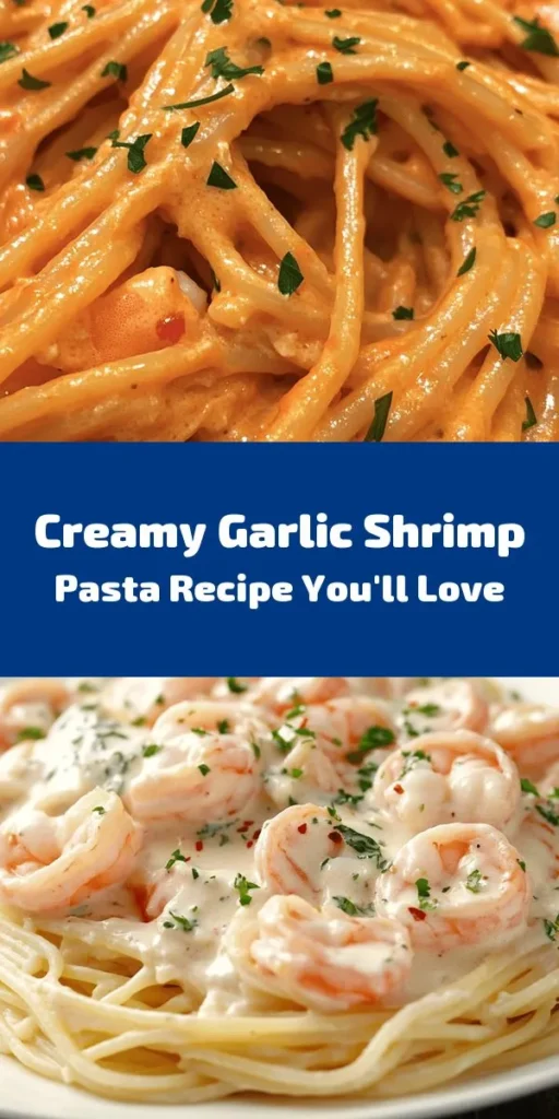 Dive into a delicious experience with creamy garlic shrimp pasta! This comforting dish features succulent shrimp enveloped in a rich and velvety sauce, perfect for cozy dinners or elegant gatherings. Learn how to choose the right pasta, master your cooking techniques, and elevate your meal with fresh ingredients and aromatic garlic. Don’t forget to add a touch of spice with red pepper flakes for an extra kick! #PastaRecipes #GarlicShrimp #CookingTips #ItalianCuisine #DinnerIdeas