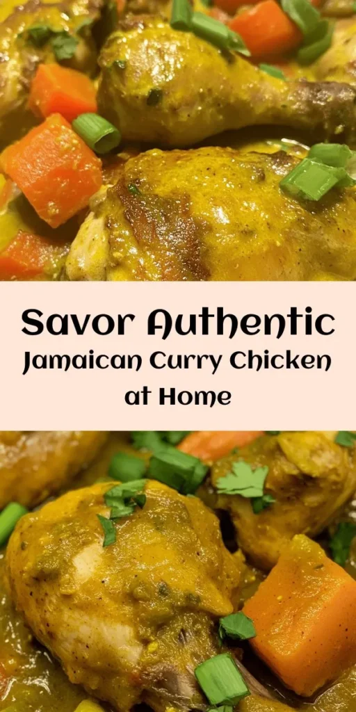 Discover the vibrant flavors of Jamaica with this authentic Jamaican curry chicken recipe! This delightful dish combines tender chicken, aromatic spices, and fresh vegetables in a rich sauce perfect for family gatherings or cozy dinners. From understanding the cultural significance to mastering the cooking techniques, this recipe offers a taste of Jamaica right in your kitchen. Get ready to impress your loved ones! #JamaicanCuisine #CurryChicken #Foodie #Recipe #CaribbeanFlavors #HomeCooking #DeliciousFood