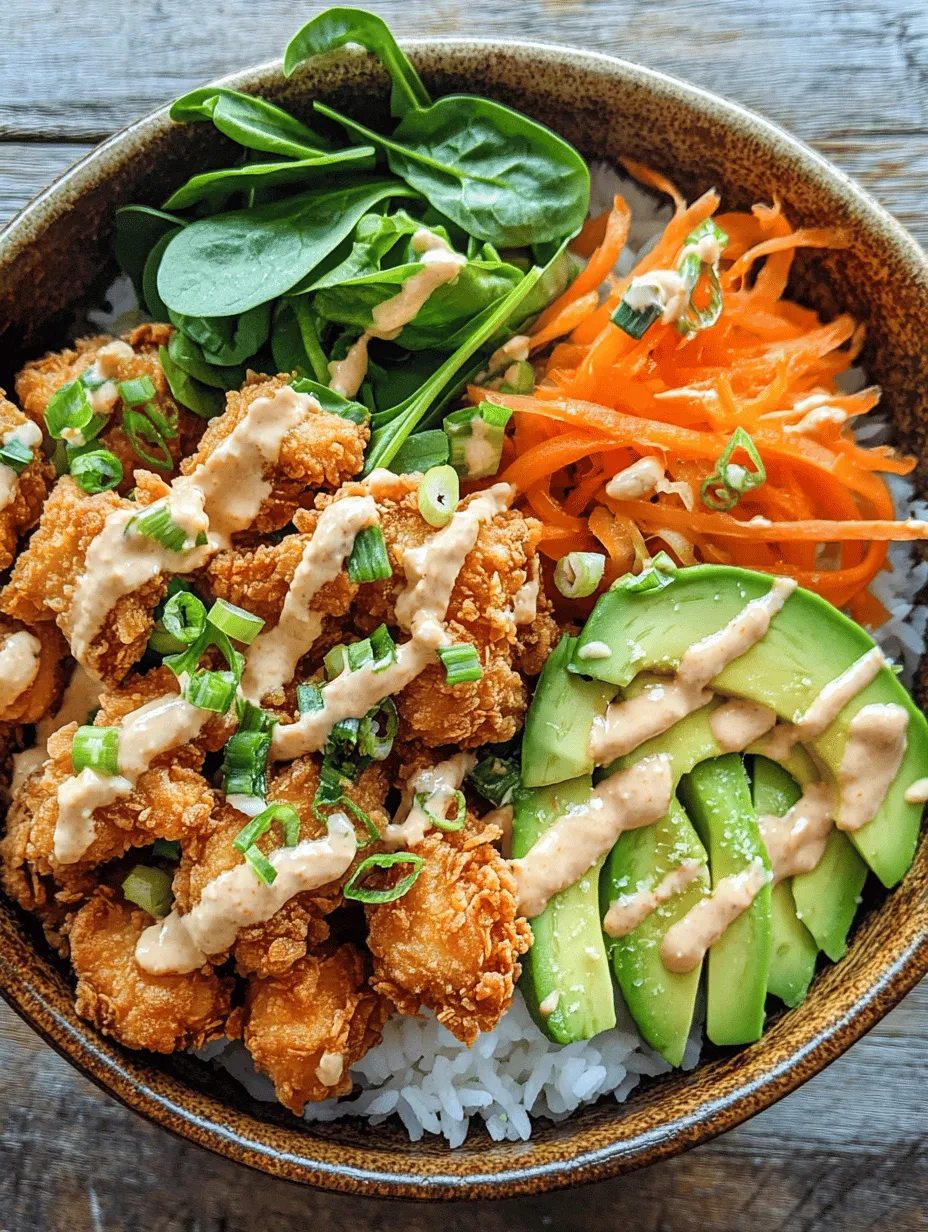 The Bang Bang Chicken Bowl is a vibrant dish that has taken the culinary world by storm, delighting taste buds with its unique blend of flavors and textures. This dish combines crispy chicken, savory sauces, and fresh vegetables, all served atop a bed of fluffy jasmine rice, making it a complete meal that is both satisfying and nutritious. Originally inspired by Asian cuisine, the Bang Bang Chicken Bowl has become a popular choice in restaurants and homes alike, thanks to its delicious flavor profile that balances sweet, spicy, and savory notes.