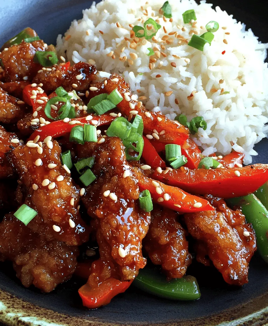 Crispy Chilli Beef Delight is a dish that effortlessly captures the essence of Asian cuisine, combining a medley of flavors and textures that make every bite a culinary adventure. This dish is characterized by its perfectly crispy beef, coated in a sticky, sweet, and spicy chili sauce, complemented by vibrant, crunchy vegetables. The rich flavor profile, featuring a delightful balance of sweetness from the chili sauce, savory notes from the beef, and freshness from the vegetables, makes it a popular choice for both weeknight dinners and special occasions.