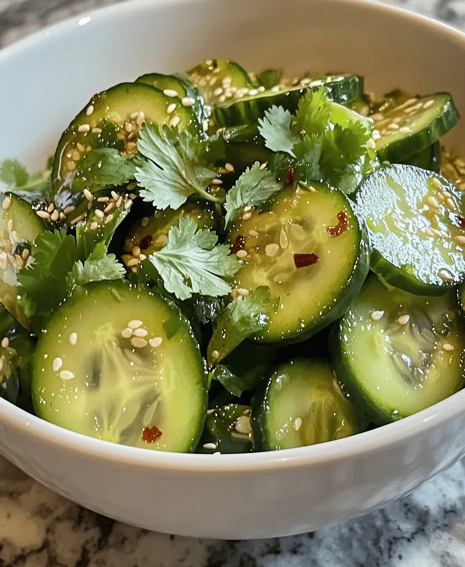 To craft the perfect Crunchy Asian Cucumber Salad, it’s essential to understand the role of each ingredient. By selecting high-quality components, you ensure that each bite is packed with flavor and nutrition. Let’s explore the key ingredients that bring this salad to life.