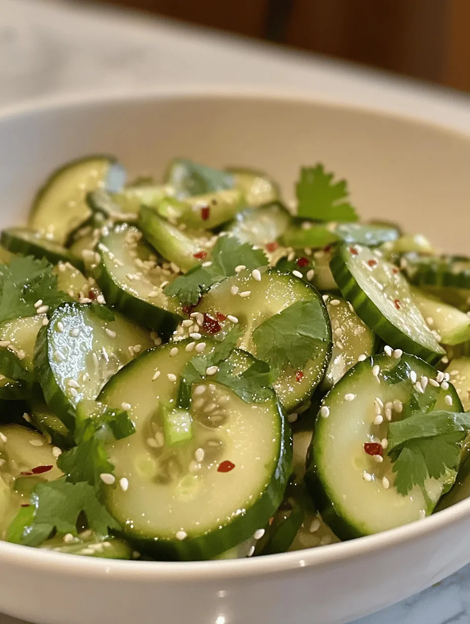To craft the perfect Crunchy Asian Cucumber Salad, it’s essential to understand the role of each ingredient. By selecting high-quality components, you ensure that each bite is packed with flavor and nutrition. Let’s explore the key ingredients that bring this salad to life.