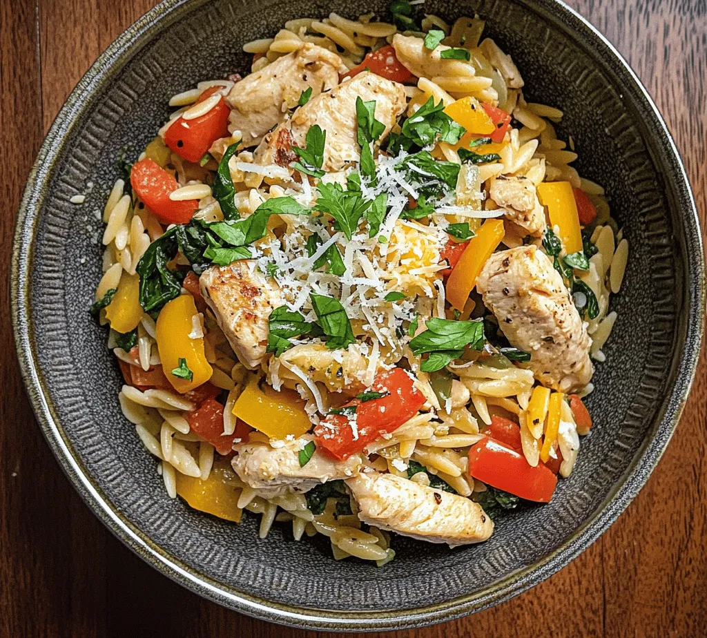 Welcome to the world of High Protein Chicken Orzo, a dish designed to tantalize your taste buds while keeping your nutritional goals in check. This vibrant and hearty meal is not only visually appealing but also delivers a satisfying combination of flavors and textures. With its tender pieces of chicken, perfectly cooked orzo pasta, and a medley of colorful vegetables, this recipe stands out as a healthy option for any dinner table.