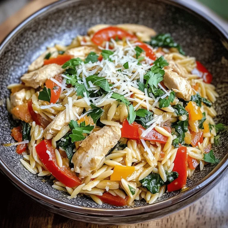 Welcome to the world of High Protein Chicken Orzo, a dish designed to tantalize your taste buds while keeping your nutritional goals in check. This vibrant and hearty meal is not only visually appealing but also delivers a satisfying combination of flavors and textures. With its tender pieces of chicken, perfectly cooked orzo pasta, and a medley of colorful vegetables, this recipe stands out as a healthy option for any dinner table.