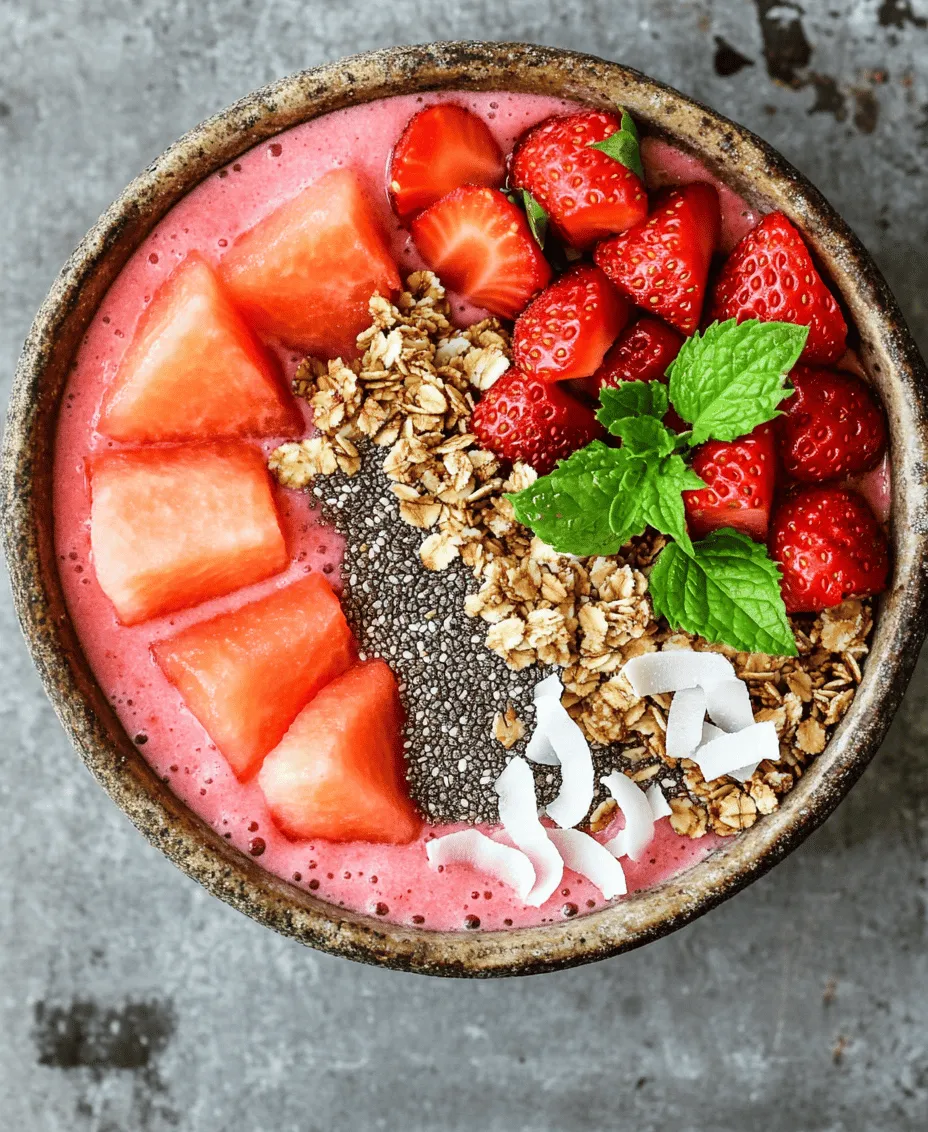 In recent years, smoothie bowls have surged in popularity, becoming a staple in health-conscious diets and breakfast menus around the world. These vibrant and colorful dishes are not just visually appealing but also packed with essential nutrients, making them a perfect choice for anyone looking to start their day on a healthy note or seeking a refreshing snack. Among the myriad of smoothie bowl options available, the Watermelon and Strawberry Smoothie Bowl stands out as a delightful combination of taste, texture, and nutritional benefits.