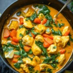 In the realm of culinary arts, fusion cuisine shines as a testament to creativity and the blending of diverse cultural influences. One delightful example is the Hearty Irish Chicken Dhansak Curry, a dish that marries the comforting essence of traditional Irish ingredients with the bold, vibrant spices characteristic of Indian cooking. This unique combination not only pays homage to the rich culinary traditions of both cultures but also creates a dish that is both heartwarming and tantalizing to the taste buds.