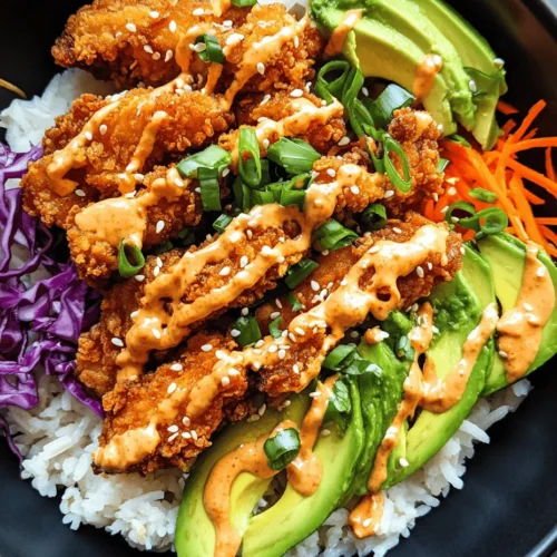 If you're on the hunt for a dish that combines crispy textures, vibrant flavors, and a visual feast for the eyes, look no further than Bang Bang Chicken Bowls. This delightful recipe brings together succulent pieces of chicken, fresh vegetables, and a creamy, spicy sauce that tantalizes the taste buds. The appeal of Bang Bang Chicken Bowls lies not only in their rich flavor and satisfying crunch but also in their versatility. Whether you're preparing a weeknight family dinner or hosting a gathering with friends, this dish can easily be tailored to suit various dietary preferences and ingredient availability.