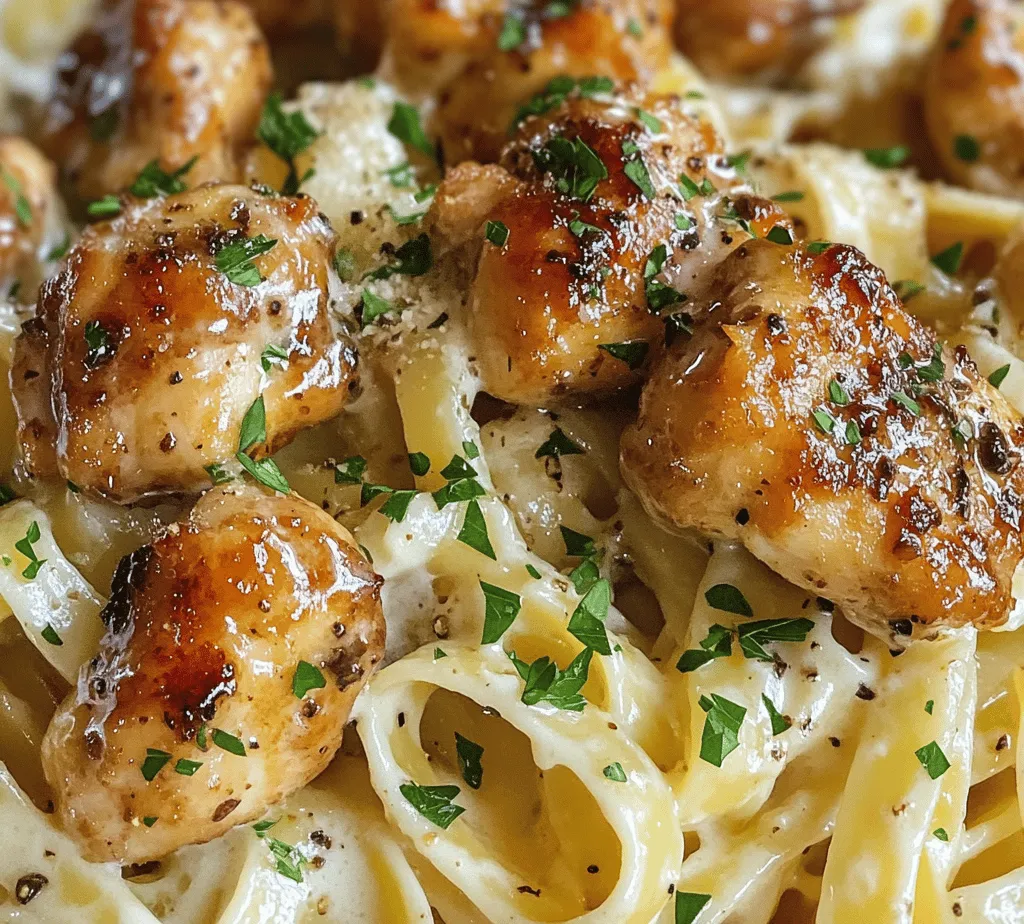 If you're in the mood for a dish that combines comfort, flavor, and ease of preparation, look no further than Garlic Butter Chicken Bites with Savory Creamy Parmesan Pasta. This delightful recipe marries tender, juicy chicken bites sautéed in garlic-infused butter with creamy pasta coated in rich Parmesan sauce. Ideal for a quick weeknight dinner or a special gathering, this dish is both satisfying and impressive.