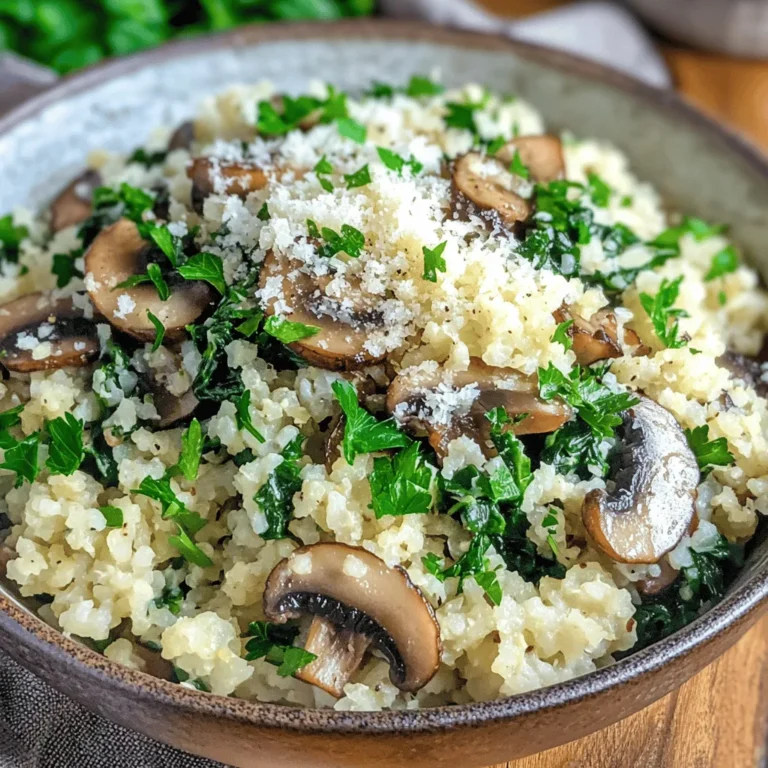 In recent years, low-carb diets have surged in popularity, with many individuals embracing this approach for its potential health benefits. From weight loss to improved blood sugar control, the advantages of reducing carbohydrate intake are well-documented. Among the myriad of recipes that cater to this dietary preference, one stands out for its versatility and nutritional profile: Low Carb Mushroom & Spinach Cauliflower Rice. This dish not only serves as a healthy alternative to traditional rice but also packs a flavor punch that can please even the most discerning palate.