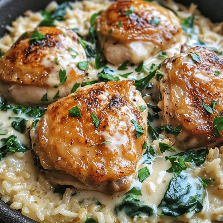 If you're on the hunt for a comforting and flavorful dinner that requires minimal effort, look no further than One-Pan Creamy Parmesan Chicken & Rice. This dish is a delightful medley of tender chicken thighs enveloped in a rich, creamy sauce, served alongside perfectly cooked rice. Its combination of flavors and textures makes it a family favorite that appeals to both children and adults alike.