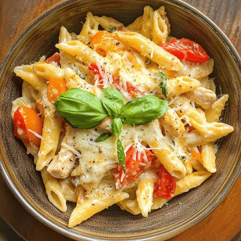 Pasta dishes have long held a special place in the hearts and homes of families around the world. Their versatility, ease of preparation, and ability to satisfy even the most discerning palates make them an appealing choice for mealtime. Among the myriad of pasta recipes available, *Cheesy Chicken Pasta Delight* stands out as a quintessential comfort food that seamlessly combines rich flavors, creamy textures, and wholesome ingredients. This dish is not only perfect for family dinners but also an impressive addition to gatherings with friends, ensuring that everyone leaves the table feeling content and satisfied.
