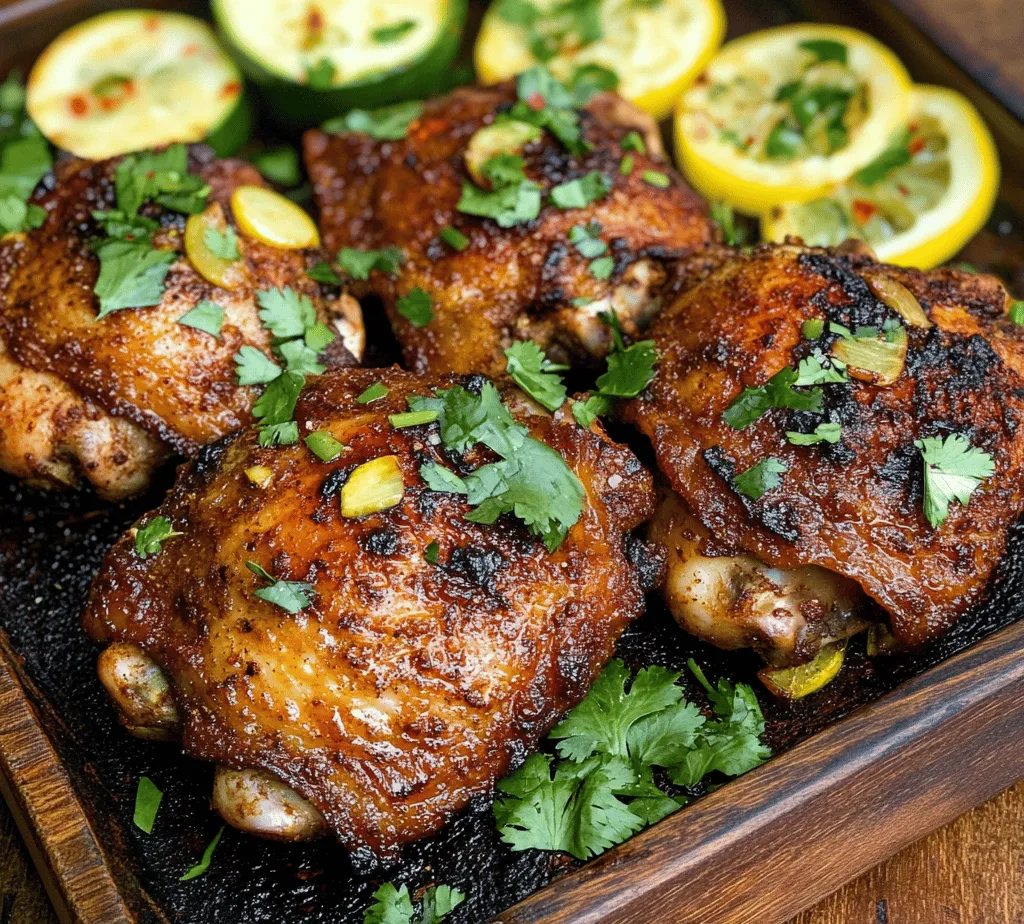 Are you ready to elevate your dinner table with a dish that is bursting with flavor and vibrancy? Introducing <strong>Sizzling Asado Chicken with Zesty Lemon Zucchini</strong>—a delightful recipe that combines the richness of marinated Asado chicken with the refreshing zest of lemon-infused zucchini. This dish is not only visually stunning but also packed with a medley of spices that dance on your palate, making it an ideal choice for weeknight dinners, family gatherings, or meal prep enthusiasts looking to add a zesty twist to their culinary repertoire.” /></p>
</p>
<h3>Tips for Achieving the Best Marination Results</h3>
</p>
<p>Marinating is one of the essential steps in preparing Sizzling Asado Chicken, as it infuses the meat with flavor and tenderness. Here are some expert tips to ensure your chicken is perfectly marinated:</p>
</p>
<p>1. <strong>Use a Non-Reactive Container</strong>: Always marinate your chicken in glass, ceramic, or stainless steel containers. Avoid aluminum, as it can react with the acids in your marinade.</p>
</p>
<p>2. <strong>Ensure Even Coating</strong>: To achieve uniform flavor, use your hands or a spatula to ensure that the marinade thoroughly coats the chicken pieces.</p>
</p>
<p>3. <strong>Cover It Up</strong>: If marinating in a bowl, cover it with plastic wrap or a lid to prevent contamination and to keep the flavors locked in.</p>
</p>
<p>4. <strong>Refrigeration is Key</strong>: Always marinate your chicken in the refrigerator. This keeps the meat at a safe temperature and prevents bacterial growth.</p>
</p>
<p>5. <strong>Don’t Over-marinate</strong>: While marinating is essential, too much time can lead to an undesirable texture. For chicken, a marination time of 30 minutes to overnight is ideal. This timeframe allows the flavors to penetrate without breaking down the meat’s fibers excessively.</p>
</p>
<h3>Discussing Marination Time: Why 30 Minutes to Overnight is Recommended</h3>
</p>
<p>The recommended marination window of 30 minutes to overnight offers a balance between flavor infusion and meat integrity.</p>
</p>
<p>– <strong>30 Minutes</strong>: This short marination period is perfect for those who are short on time. While the chicken will not be as deeply flavored, the acid in the marinade will still tenderize the meat slightly, making it more enjoyable.</p>
</p>
<p>– <strong>Overnight</strong>: Allowing your chicken to marinate overnight is the gold standard for flavor and tenderness. The longer marination time enables the spices, herbs, and acids to penetrate the meat deeply, resulting in a more robust flavor profile. However, be cautious not to exceed 24 hours, as the texture of the chicken can become mushy.</p>
</p>
<h3>Cooking Techniques for the Asado Chicken</h3>
</p>
<p>When it comes to cooking your Sizzling Asado Chicken, you have two main options: grilling or baking. Each method has its pros and cons.</p>
</p>
<h4>Grilling Versus Baking: Pros and Cons of Each Method</h4>
</p>
<p>– <strong>Grilling</strong>:</p>
<p>– <strong>Pros</strong>: Grilling enhances the smoky flavor and gives the chicken a beautiful char, which is highly desirable in Asado dishes. It also allows excess fat to drip off, resulting in a healthier meal.</p>
<p>– <strong>Cons</strong>: Grilling requires more attention and skill to maintain the correct temperature and avoid flare-ups. It can also be weather-dependent.</p>
</p>
<p>– <strong>Baking</strong>:</p>
<p>– <strong>Pros</strong>: Baking is a more hands-off approach, allowing you to cook larger batches at once. It’s also less dependent on the weather and can yield juicy chicken with crispy skin when done correctly.</p>
<p>– <strong>Cons</strong>: Baking may not impart the same level of smoky flavor as grilling, and it can sometimes lead to less crispy skin if not monitored properly.</p>
</p>
<h4>Detailed Cooking Instructions</h4>
</p>
<p><strong>Preheating and Preparation for Grilling</strong></p>
</p>
<p>1. <strong>Prepare Your Grill</strong>: Start by preheating your grill to medium-high heat (about 400°F to 450°F). This will ensure a good sear on your chicken, locking in the juices.</p>
</p>
<p>2. <strong>Oil the Grill Grates</strong>: To prevent sticking, oil the grill grates using a paper towel dipped in vegetable oil. You can use tongs to hold the towel for safety.</p>
</p>
<p>3. <strong>Remove Excess Marinade</strong>: Before placing the chicken on the grill, shake off any excess marinade. This will help achieve a good sear.</p>
</p>
<p><strong>Oven-Baking Tips for Achieving Crispy Skin</strong></p>
</p>
<p>1. <strong>Preheat the Oven</strong>: If you opt for baking, preheat your oven to 425°F. A higher temperature is crucial for developing crispy skin.</p>
</p>
<p>2. <strong>Use a Wire Rack</strong>: Place the marinated chicken on a wire rack set over a baking sheet. This allows hot air to circulate around the chicken, ensuring even cooking and crispiness.</p>
</p>
<p>3. <strong>Baste for Extra Flavor</strong>: If desired, you can baste the chicken with the remaining marinade halfway through the cooking process for an extra flavor boost.</p>
</p>
<p>4. <strong>Monitor Cooking Time</strong>: Bake the chicken for 30-35 minutes, or until the internal temperature reaches 165°F. Cooking times may vary based on the size of the chicken pieces, so use a meat thermometer for accuracy.</p>
</p>
<h4>Importance of Monitoring Internal Temperature: Ensuring Food Safety</h4>
</p>
<p>Regardless of the cooking method you choose, monitoring the internal temperature of your chicken is paramount for both safety and quality.</p>
</p>
<p>– Use a meat thermometer inserted into the thickest part of the chicken without touching the bone. The chicken is safe to eat when it reaches an internal temperature of 165°F.</p>
</p>
<p>– Let the chicken rest for about 5-10 minutes after cooking. This allows the juices to redistribute, ensuring a moist and tender result.</p>
</p>
<h3>Creating Zesty Lemon Zucchini</h3>
</p>
<p>Zucchini is a fantastic accompaniment to the bold flavors of Asado Chicken, offering a fresh and healthy contrast. Not only is it low in calories, but it is also high in fiber, making it a nutritious addition to your meal.</p>
</p>
<h4>Step-by-Step Sautéing Process</h4>
</p>
<p>1. <strong>Prepare the Zucchini</strong>: Wash and slice the zucchini into half-moons or quarters, ensuring uniform size for even cooking.</p>
</p>
<p>2. <strong>Heat the Pan</strong>: In a large skillet, heat a tablespoon of olive oil over medium heat. You want enough oil to coat the bottom of the pan without drowning the zucchini.</p>
</p>
<p>3. <strong>Add Garlic</strong>: Once the oil is shimmering, add minced garlic to the pan. Sauté for about 30 seconds until fragrant, being careful not to burn it.</p>
</p>
<p>4. <strong>Sauté the Zucchini</strong>: Add the sliced zucchini to the pan. Stir occasionally for about 5-7 minutes, or until the zucchini is tender and just starting to caramelize.</p>
</p>
<p>5. <strong>Season to Taste</strong>: Towards the end of cooking, season with salt, pepper, and optional red pepper flakes for a touch of heat. Toss to combine.</p>
</p>
<h4>Importance of Garlic in Flavor Enhancement</h4>
</p>
<p>Garlic plays a crucial role in elevating the flavor profile of sautéed zucchini. Its aromatic qualities complement the mild taste of zucchini, creating a harmonious blend. Additionally, garlic is known for its health benefits, including anti-inflammatory properties and immune system support.</p>
</p>
<h4>Tips for Achieving the Perfect Sautéed Texture</h4>
</p>
<p>– <strong>Do Not Overcrowd the Pan</strong>: If you have a lot of zucchini, sauté in batches. Overcrowding can lead to steaming rather than sautéing, resulting in soggy vegetables.</p>
</p>
<p>– <strong>Adjust Heat as Necessary</strong>: If you notice the zucchini is browning too quickly, reduce the heat slightly. You want a golden hue without burning.</p>
</p>
<p>– <strong>Finish with Fresh Herbs</strong>: For an extra layer of flavor, consider adding chopped fresh herbs like parsley or basil just before serving.</p>
</p>
<h4>Discussion of Additional Seasonings: How to Customize Flavor with Red Pepper Flakes</h4>
</p>
<p>Red pepper flakes are an excellent way to introduce an element of heat to your zucchini dish. Start with a small pinch and adjust according to your heat preference. Other alternatives could include herbs de Provence, Italian seasoning, or even a squeeze of lemon juice to tie in with the Asado Chicken.</p>
</p>
<h3>Serving Suggestions</h3>
</p>
<p>Presentation is key when it comes to serving Sizzling Asado Chicken with Zesty Lemon Zucchini. Here are some tips to create an appealing plate:</p>
</p>
<h4>Presentation Tips for an Appealing Plate</h4>
</p>
<p>– <strong>Color Contrast</strong>: Arrange the golden-brown chicken alongside the vibrant green zucchini for a visually appealing dish. The color contrast enhances the overall presentation.</p>
</p>
<p>– <strong>Garnish</strong>: Consider garnishing with lemon wedges and fresh herbs to elevate the dish’s visual appeal and add a pop of color.</p>
</p>
<h4>Suggestions for Side Dishes or Pairings</h4>
</p>
<p>To create a well-rounded meal, consider pairing your chicken and zucchini with one of the following side dishes:</p>
</p>
<p>– <strong>Rice</strong>: Fluffy white or brown rice complements the flavors of the chicken and absorbs the zesty juices.</p>
</p>
<p>– <strong>Quinoa</strong>: For a protein-packed option, quinoa offers a nutty flavor and pairs well with the dish.</p>
</p>
<p>– <strong>Salad</strong>: A fresh green salad with a light vinaigrette can balance the savory notes of the Asado Chicken.</p>
</p>
<h4>Cultural Significance of Serving Styles: How to Incorporate Traditional Elements</h4>
</p>
<p>In many cultures, the way food is served reflects traditions and community. Consider incorporating elements of your culinary heritage, such as serving on a large platter for family-style dining or using traditional spices and herbs that resonate with your family’s roots.</p>
</p>
<h3>Conclusion</h3>
</p>
<p>Sizzling Asado Chicken with Zesty Lemon Zucchini is a versatile and straightforward recipe that delivers on flavor and nutrition. The combination of marinated chicken grilled or baked to perfection, paired with sautéed zucchini, makes for a balanced meal that can fit seamlessly into your weekly dinner rotation.</p>
</p>
<p>Encouraging the use of this recipe not only offers a delightful dining experience but also serves as an opportunity to explore the vibrant flavors of different cuisines. Whether you’re cooking for family or hosting a gathering, this dish is bound to impress with its bright, zesty profile and satisfying textures.</p>
</p>
<p>So why not incorporate Sizzling Asado Chicken with Zesty Lemon Zucchini into your meal planning? With its ease of preparation and the ability to customize flavors, it’s a dish that everyone can enjoy and appreciate. Embrace the joy of cooking and savor the mouthwatering flavors that will leave your taste buds wanting more!</p>
<div id=