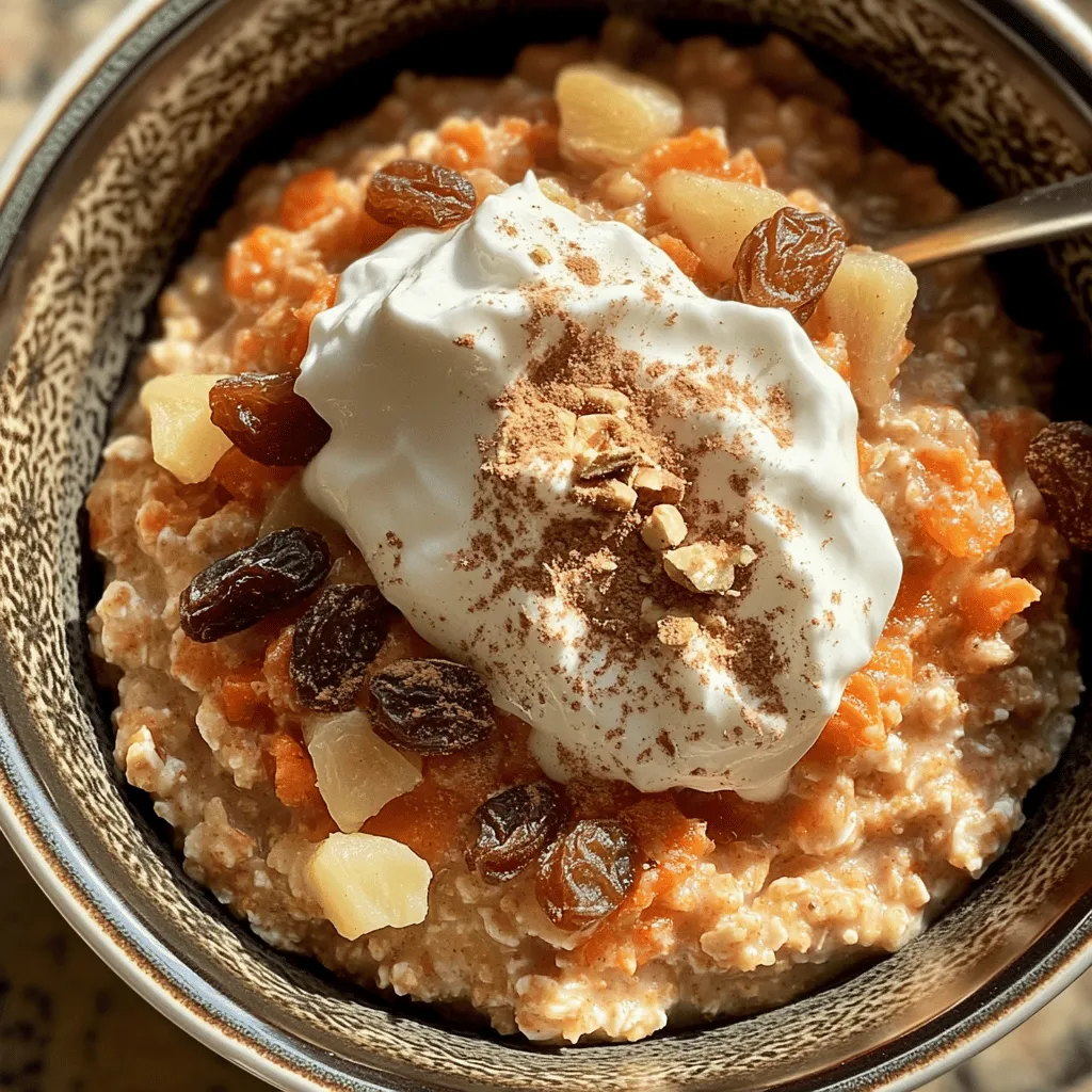 In recent years, oatmeal has emerged as a beloved breakfast staple, cherished for its simplicity and versatility. As health-conscious individuals and families look for quick yet nutritious meal options, oatmeal has solidified its place in kitchens around the world. This warm, comforting bowl of goodness is not just for traditionalists anymore; innovative recipes are transforming it into a delightful canvas for various flavors and textures. One such exciting variation is Carrot Cake Oatmeal—a delicious and healthy alternative that brings the flavors of traditional carrot cake into your morning routine.
