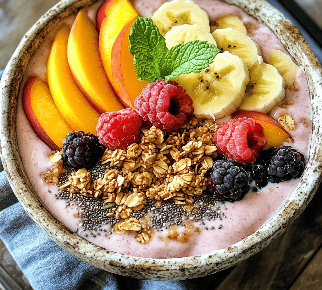 In recent years, smoothie bowls have taken the culinary world by storm, transforming the way we enjoy nutritious breakfasts and snacks. These vibrant, thick smoothies served in a bowl and topped with an array of colorful ingredients offer a delightful combination of flavors and textures, making them not just a meal, but a canvas for creativity. Among the many delightful variations available, the Peach Paradise Smoothie Bowl stands out as a refreshing and healthful option that perfectly combines the sweetness of ripe peaches with the creaminess of yogurt and the crunch of toppings.