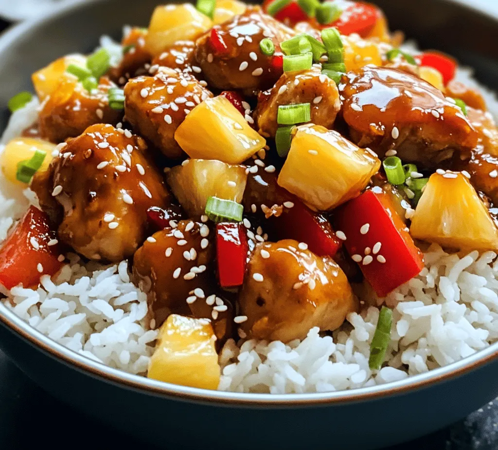 Sweet and Savory Pineapple Chicken is a delightful dish that perfectly marries the tropical sweetness of pineapple with the savory depth of succulent chicken. This dish has gained popularity not only for its vibrant flavors but also for its ability to transport your taste buds to a sunny beach paradise with every bite. The balance of sweet and savory elements creates a harmonious flavor profile that appeals to a wide range of palates, making it a favorite among families and food enthusiasts alike.