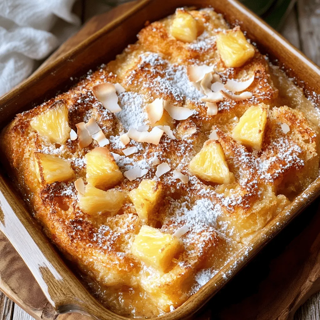 Before diving into the step-by-step preparation, let’s take a closer look at the key ingredients that make the Sweet Hawaiian Roll French Toast Bake incredibly delicious.