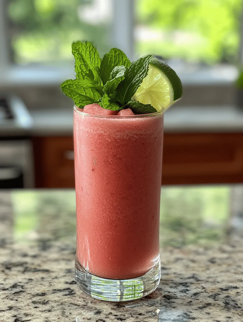 As the temperatures rise and the sun shines brighter, nothing quite compares to a refreshing watermelon smoothie to quench your thirst and nourish your body. This delightful drink is not only a feast for the senses but also a powerhouse of hydration, making it the perfect companion for warm weather activities. The star ingredients of our smoothie—juicy watermelon and revitalizing coconut water—combine to create a deliciously refreshing beverage that is both nutritious and satisfying.