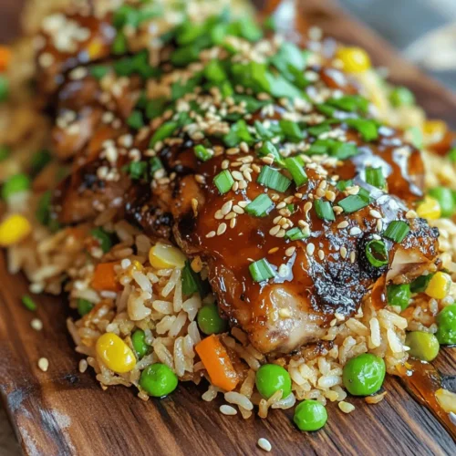Embarking on a culinary journey through the rich tapestry of Japanese cuisine is a delightful endeavor, and what better way to explore this world than through a comforting dish like Savory Japanese BBQ Chicken Fried Rice Extravaganza? This recipe is an ode to the beloved tradition of fried rice, transforming humble ingredients into a vibrant meal that speaks to both the heart and palate. The marriage of marinated chicken and perfectly cooked rice, complemented by an array of colorful vegetables, creates a dish that is not only satisfying but also a feast for the eyes.