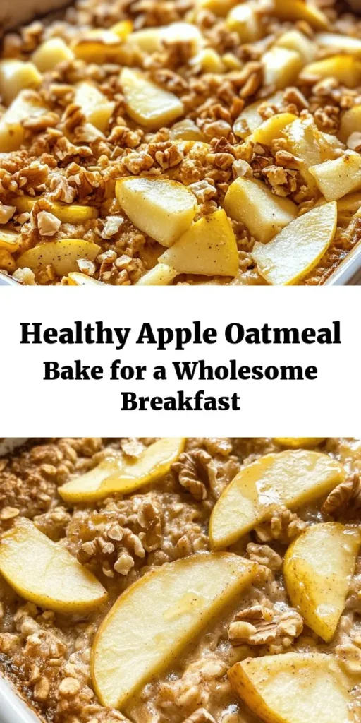 Start your day right with our Irresistible Healthy Apple Oatmeal Breakfast Bake! This delicious recipe combines hearty oats and sweet apples, offering a nutritious and satisfying meal. Perfect for families or meal prep, it's packed with fiber, vitamins, and natural sweetness. Enjoy warm or at room temperature with your favorite toppings. A wholesome way to kickstart your morning! #HealthyBreakfast #OatmealBake #MealPrep #AppleOatmeal #WholesomeEats