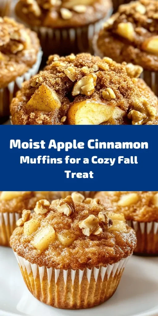 Embrace the flavors of fall with these Irresistible Moist Apple Cinnamon Muffins! Perfectly tender apples combined with warm cinnamon create a cozy treat that's great for breakfast or snacking. This approachable recipe guides you through each step, making muffin perfection achievable for bakers of all skill levels. Bake a batch today and fill your home with delicious autumn aromas! #AppleCinnamonMuffins #FallBaking #MuffinRecipe #BakingTips #CozyTreats