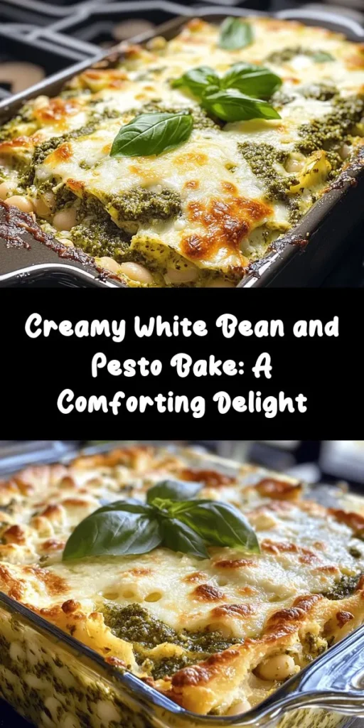 Discover the nourishing Creamy White Bean and Pesto Bake, a delightful comfort food packed with flavor and health benefits. Made with creamy white beans and aromatic pesto, this dish is a versatile staple for any meal. Perfect as a main course or a hearty side, it showcases the beauty of plant-based cooking. Dive into this wholesome recipe and enjoy rich textures and vibrant tastes. #CreamyBakedDish #PlantBased #HealthyEating #ComfortFood #Pesto #WhiteBeans #WholesomeRecipes