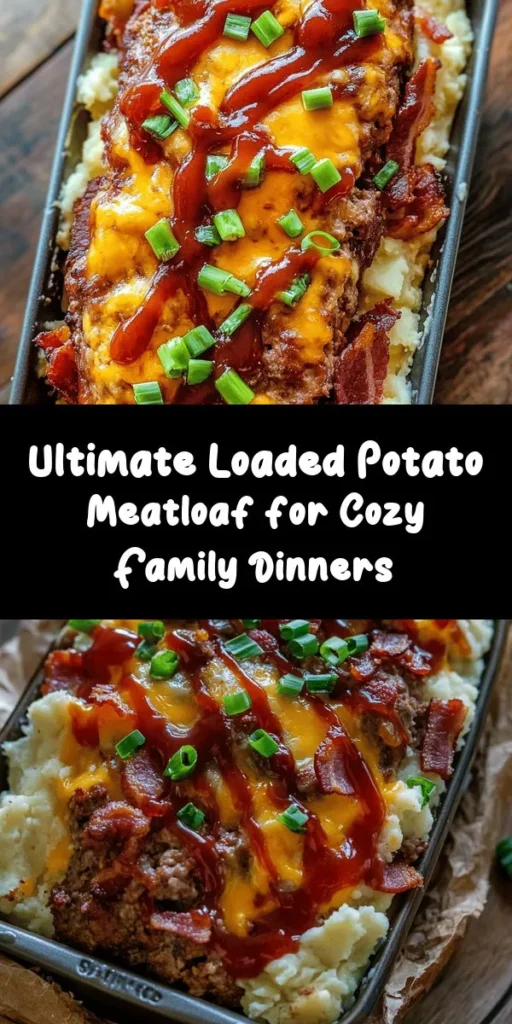 Discover the heartwarming delight of the Ultimate Loaded Potato Meatloaf! This recipe combines classic meatloaf with creamy, loaded mashed potatoes, making it the perfect comfort food for family gatherings or cozy nights at home. Dive into the origins of meatloaf, explore essential ingredients, and follow step-by-step cooking instructions to create this tasty dish. It’s a nostalgic meal that everyone will love! #Meatloaf #ComfortFood #LoadedPotato #Foodie #RecipeIdeas
