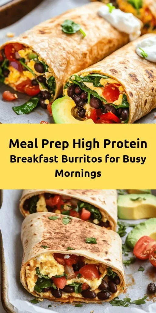Start your mornings off right with these delicious macro-friendly, high protein sheet pan breakfast burritos! Packed with eggs, black beans, spinach, and colorful veggies, these burritos are perfect for meal prep and busy mornings. Enjoy them fresh or freeze for later—each serving is a nutritious powerhouse with about 25g of protein! Discover how easy it is to create a satisfying breakfast that fuels your day. #BreakfastBurritos #MealPrep #HealthyEating #HighProtein #Foodie #CleanEating #HealthyRecipes