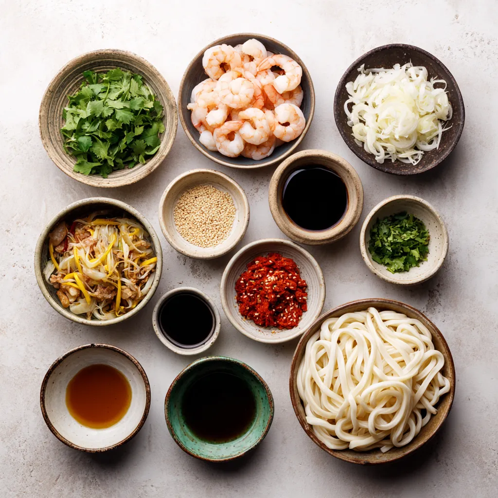 The delightful fusion of flavors in a Shrimp Fried Udon Bowl makes it a perfect dish for any occasion. This recipe brings together tender udon noodles and succulent shrimp with vibrant mixed vegetables, all tossed in a savory sauce that dances on the palate. The ingredients combine to create a delicious stir-fry that not only contains protein, carbs, and vegetables but also bursts with flavor. This dish is visually appealing, with its colorful array of vegetables and fresh herbs, making it a feast for the eyes as well as the taste buds.