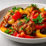 The allure of comfort food often lies in its simplicity and richness of flavor, and Divine Slow-Cooked Chicken Cacciatore is a perfect embodiment of this notion. This hearty Italian dish is not only easy to prepare but also transforms humble ingredients into a sumptuous family meal. Slow-cooking enhances the flavors, allowing the chicken to absorb the sweetness of the peppers and the tanginess of the tomatoes. The resulting dish delivers tenderness, juicy bites of chicken, and a medley of vibrant vegetables that not only satisfy but also offer a warm embrace during cozy dinners.