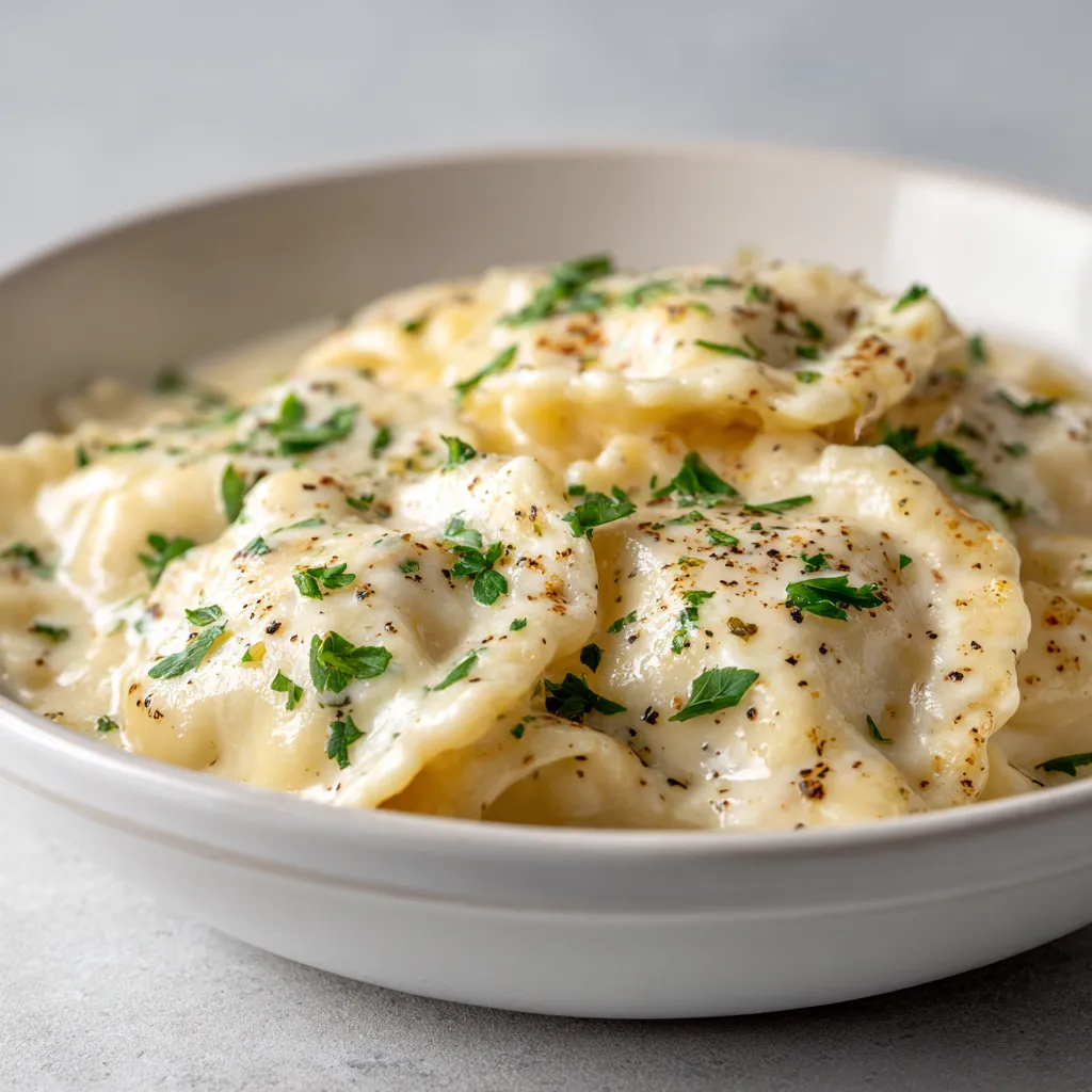 Creamy Crockpot Chicken Alfredo Ravioli is a delightful comfort food that brings together tender chicken and rich, cheesy flavors in a convenient one-pot meal. The creamy Alfredo sauce coats the ravioli while the chicken becomes melt-in-your-mouth tender, making it a perfect choice for family dinners or gatherings with friends. This dish embodies everything we love about comfort food: warmth, richness, and the ability to satisfy even the heartiest of appetites.