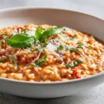 Creamy tomato basil risotto represents a comforting marriage of flavors and textures that have delighted palates for generations. Using Arborio rice as the base, this dish showcases the vibrant taste of tomatoes combined with the fresh aroma of basil. The slow cooker method makes replicating this gourmet treat accessible, allowing busy individuals and families to enjoy a rich meal without spending hours in the kitchen.