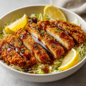 Salmon Katsu Delight is an enticing fusion dish that combines the richness of perfectly cooked salmon with the crispy, satisfying texture of traditional katsu. The marriage of these elements creates a dish that is not only delicious but also visually stunning, making it an excellent choice for various occasions—from casual family dinners to celebratory gatherings. The contrasting flavors of the flaky salmon, complemented by the crunch of panko breadcrumbs, provide a delightful experience for the palate.