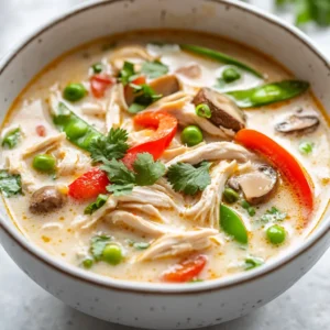 The allure of Thai cuisine lies in its bold flavors and aromatic ingredients, making it a favorite among food enthusiasts. This Crockpot Thai Coconut Chicken Soup embodies the essence of Thai cooking, combining the rich creaminess of coconut milk with the robust zest of red curry paste. As the dish simmers, it fills your kitchen with enticing aromas, inviting everyone to gather around the table. This comforting soup is particularly perfect for busy weeknights when time is of the essence, or for cozy gatherings where you want to impress guests with minimal effort. Enjoy a bowl that reflects the authentic taste of Thailand in a simple, easy-to-prepare recipe that warms the heart.