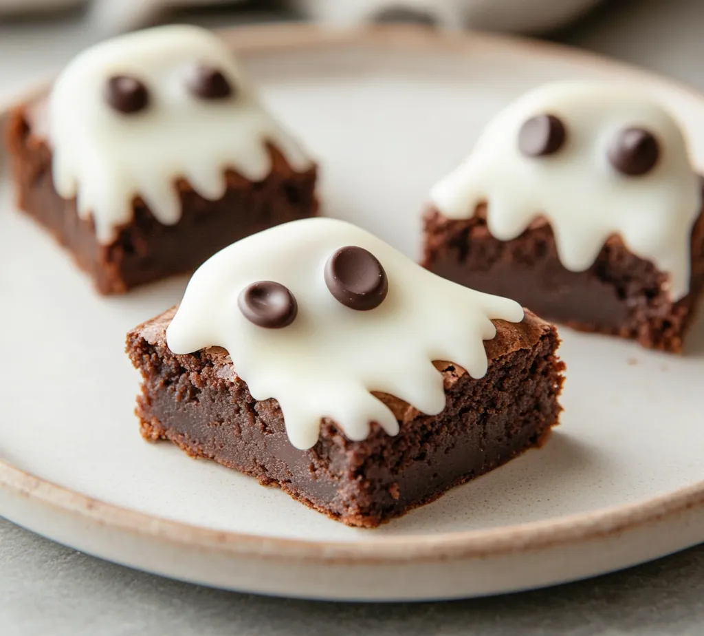 The charm of Halloween often calls for delightful and spooky treats that captivate both kids and adults alike. Ghostly Delight Brownies are the perfect concoction of rich chocolate flavors combined with playful ghostly decorations, making them an eye-catching addition to any Halloween celebration. These brownies are not only delicious but also easy to prepare, ensuring you can whip them up without fuss. The dark, fudgy brownie base serves as an excellent canvas for a layer of creamy, white chocolate that resembles friendly little ghosts, complete with mini chocolate chip eyes that will enchant your guests.
