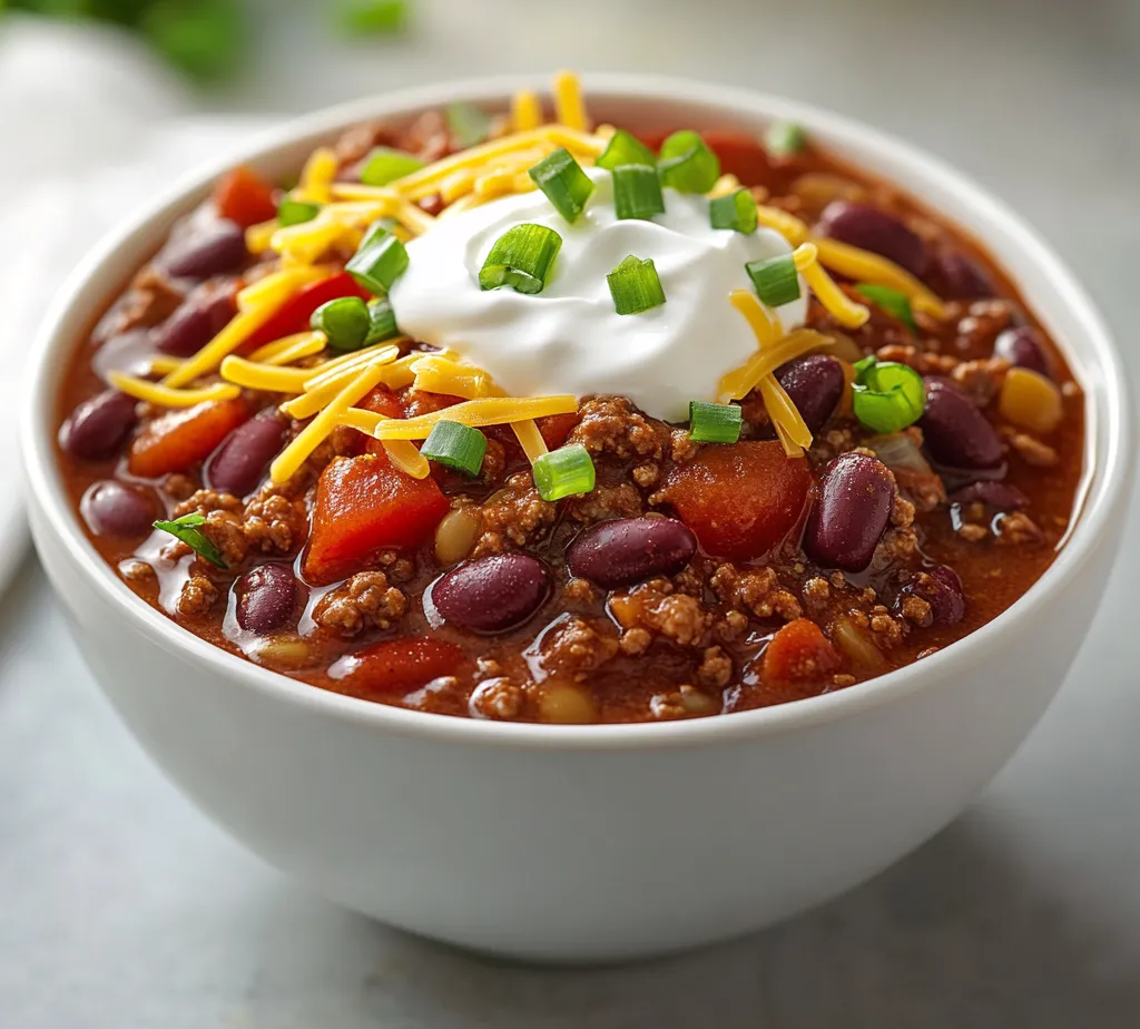 Slow cooking is a culinary technique that allows flavors to meld and develop over extended periods, resulting in deeply satisfying meals. The Hearty Slow-Cooked Chili Delight is a perfect embodiment of this method, showcasing vibrant vegetables, tender meat, and a medley of spices that create a warm and inviting dish. This chili is the ultimate comfort food, ideal for chilly evenings or gatherings with family and friends. Its rich and robust flavor profile not only satiates hunger but also warms the heart—a simple dish that resonates with comfort.