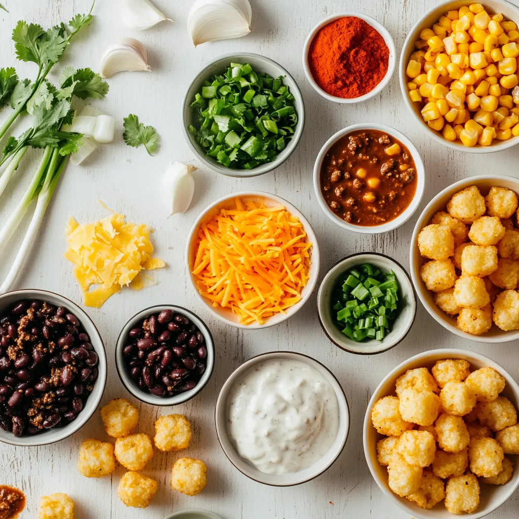 The Cowboy Casserole Extravaganza is a hearty, satisfying dish that brings together robust flavors and a comforting texture. This casserole is a delightful conglomeration of ground beef, nutritious black beans, sweet corn, and creamy mushroom soup, all topped magnificently with crispy tater tots. Ideal for family dinners or gatherings, it embodies a blend of ingredients that will leave everyone at the table feeling full and content.