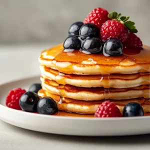 Explore the world of fluffy pancakes with this Fluffy Delight Pancakes Recipe that promises to be a breakfast favorite for everyone at your table. Perfectly light and airy, these pancakes are the ideal canvas for any toppings you choose. Made with simple and wholesome ingredients, this recipe ensures that anyone can whip up a stack of fluffy delight pancakes in just moments. Whether enjoyed during a leisurely weekend brunch or a hurried weekday breakfast, these pancakes deliver satisfying warmth and comfort.