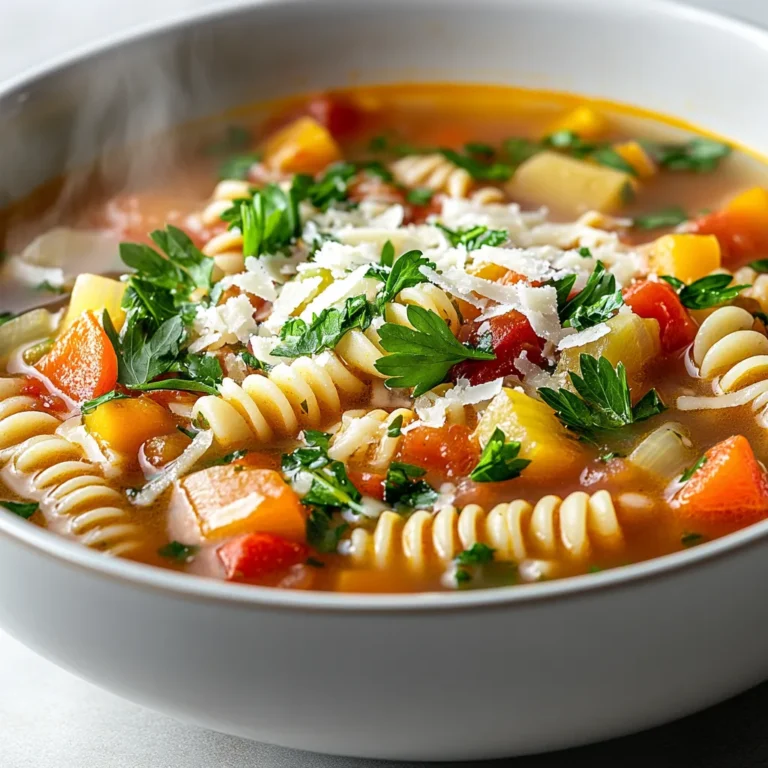 Introducing Italian Penicillin Soup, a delightful blend of comforting ingredients that exude warmth and flavor. This nourishing soup, often referred to as a culinary hug, is perfect for those chilly days when you crave something hearty and soothing. Packed with a variety of vegetables, aromatic herbs, and nutritious beans, this recipe captures the essence of home cooking while being easy to prepare.