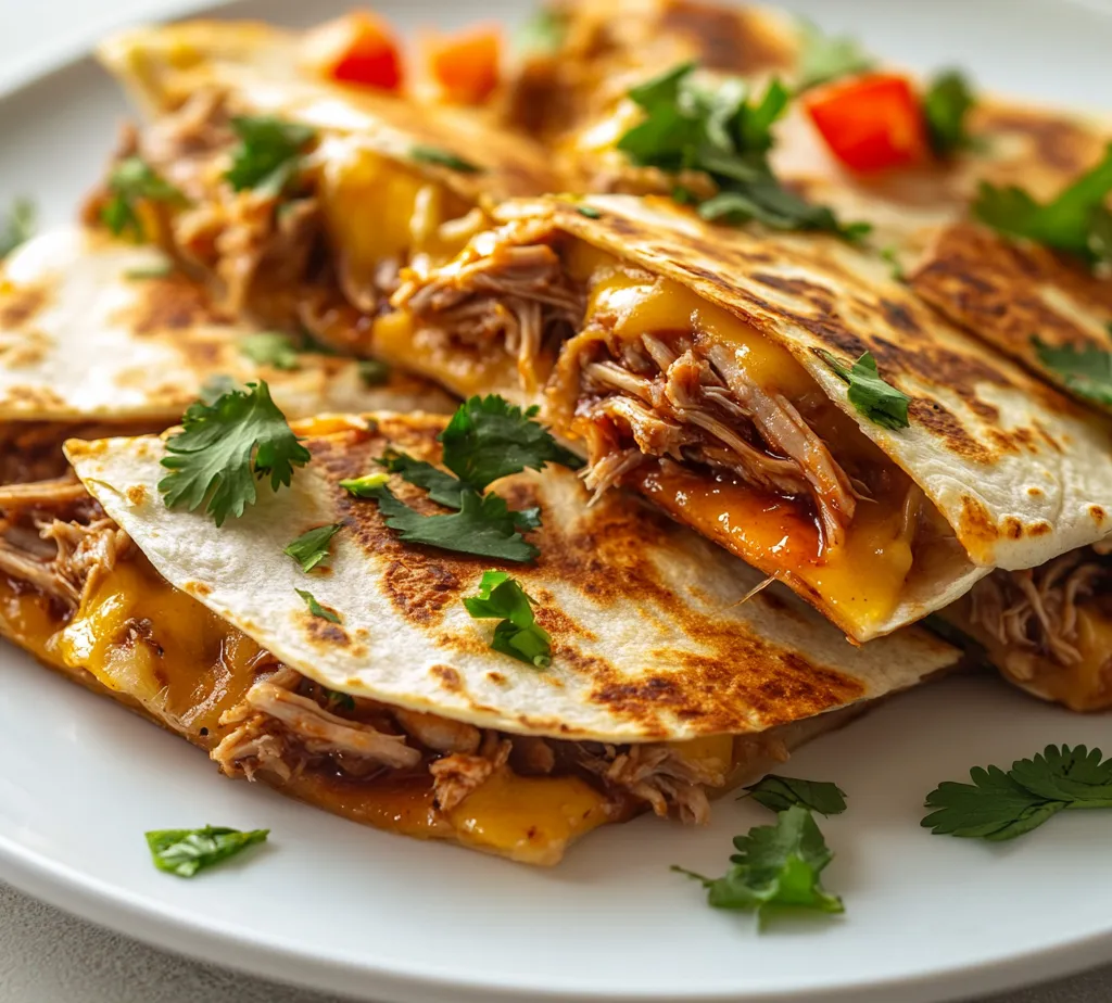 Exploring the world of flavors, BBQ Pulled Pork Quesadillas offer a sumptuous blend of smoky, savory pulled pork encased in a crispy tortilla. With the delightful crunch of the tortilla giving way to a melty interior brimming with cheese and perfectly sautéed vegetables, this dish captures the essence of comfort food while being easy to prepare. This recipe is particularly perfect for gatherings with friends or family, whether it’s a casual weeknight dinner or a weekend feast.