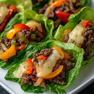 Keto Philly Cheesesteak Roll-Ups are a tantalizing twist on the classic Philly cheesesteak, designed for those following a low-carb diet. These delectable roll-ups combine the rich flavors of seasoned meat, sautéed vegetables, and melted cheese, all wrapped in crisp, refreshing lettuce leaves. This dish offers not only an explosion of taste but also convenience, making it a perfect meal for busy weeknights or a fun appetizer for gatherings.