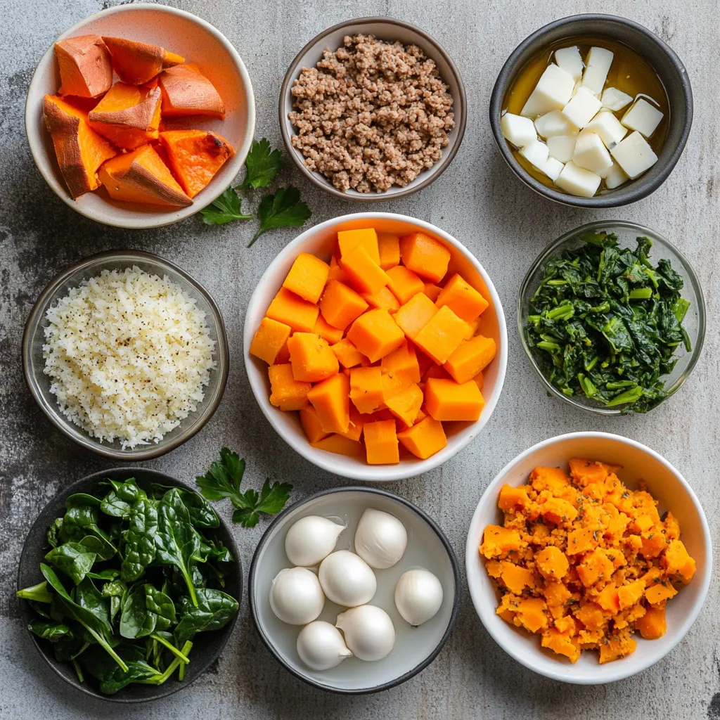 Savory Sweet Potato and Turkey Casserole is a delicious and wholesome dish that perfectly balances flavors and textures. This recipe combines tender sweet potatoes, lean ground turkey, and aromatic spices for a comforting meal that is sure to please the whole family. The inclusion of fresh spinach not only adds a pop of color but also enhances the nutritional value of the dish, making it a fantastic option for health-conscious eaters.