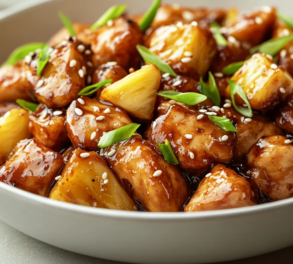 Exploring the delightful fusion of flavors in cooking can lead to standout dishes that excite the palate. This caramelized pineapple and brown sugar chicken is a prime example, balancing savory and sweet elements for a deliciously unique dinner option. The chicken breasts are marinated in a rich blend of brown sugar and soy sauce, allowing the flavors to deeply penetrate the meat, while the pineapple adds a fresh, juicy contrast. The result is a mouthwatering dish that is not only pleasing to the taste buds but also visually appealing, making it perfect for both casual family dinners and special occasions.