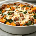 Savory Sweet Potato and Turkey Casserole is a delicious and wholesome dish that perfectly balances flavors and textures. This recipe combines tender sweet potatoes, lean ground turkey, and aromatic spices for a comforting meal that is sure to please the whole family. The inclusion of fresh spinach not only adds a pop of color but also enhances the nutritional value of the dish, making it a fantastic option for health-conscious eaters.