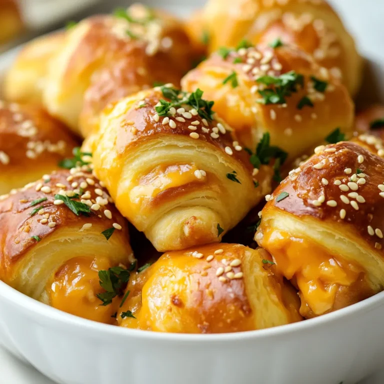 Pull Apart Pigs in a Blanket is a beloved appetizer that brings together savory mini cocktail sausages, warm and flaky dough, and melted cheese for an unbeatable combination. This dish is more than just a snack; it's an experience that delights both the eyes and the palate. Ideal for parties, game days, or casual family get-togethers, these bite-sized wonders are sure to put smiles on the faces of all who indulge.