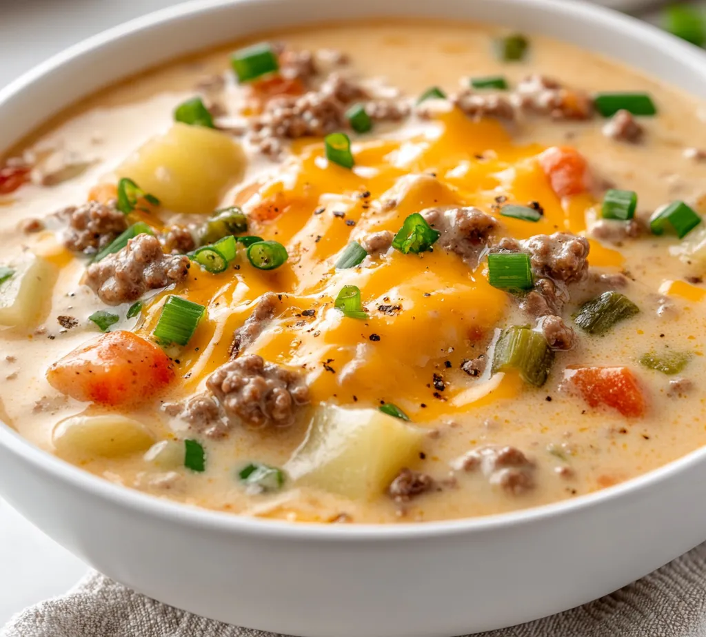 Crockpot recipes have a special place in many kitchens, offering convenience without sacrificing flavor. The Hearty Crockpot Cheeseburger Soup is an excellent example of such a dish. This cozy, creamy soup embodies the comforting essence of classic cheeseburgers with its rich flavors and hearty ingredients, making it perfect for those chilly evenings or casual gatherings with friends and family.