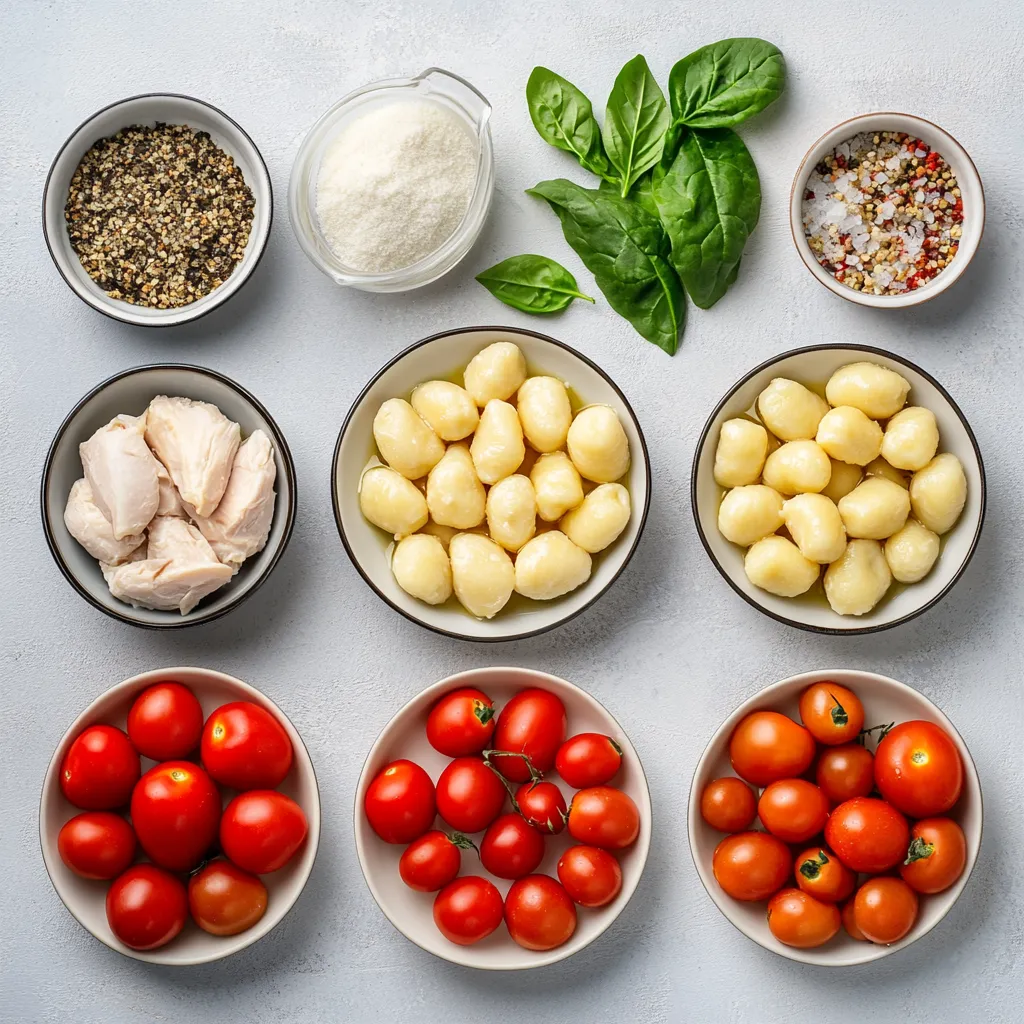 This One-Pan Creamy Garlic Chicken Gnocchi Delight is a rich and satisfying dish that seamlessly combines flavorful chicken, pillowy gnocchi, and vibrant vegetables. It's not just a meal; it's an experience characterized by the creamy sauce infused with garlic and herbs that elevate the dish to a comforting culinary delight. The combination of tender chicken and soft, chewy gnocchi makes for a unique texture, while the sauce ties everything together beautifully.