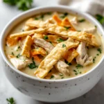 Understanding the warmth and comfort that a good soup brings, especially during chilly days, cozy Chicken Pot Pie Soup emerges as a perfect solution. This dish encapsulates the essence of hearty meals, blending savory chicken with vegetables in a creamy broth, all topped off with crispy pie crust or puff pastry strips for that signature touch. It presents a delightful way to enjoy the classic flavors of chicken pot pie in a new, inviting format.